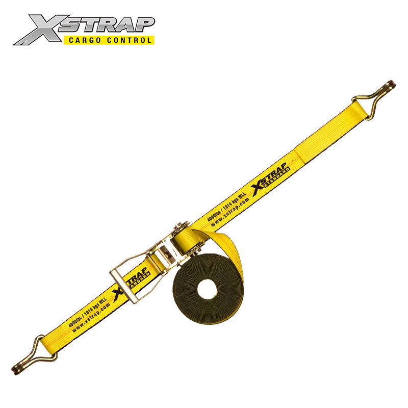 61710 - Sangles à cliquet de 2 pouces avec longue poignée large et crochets en fil