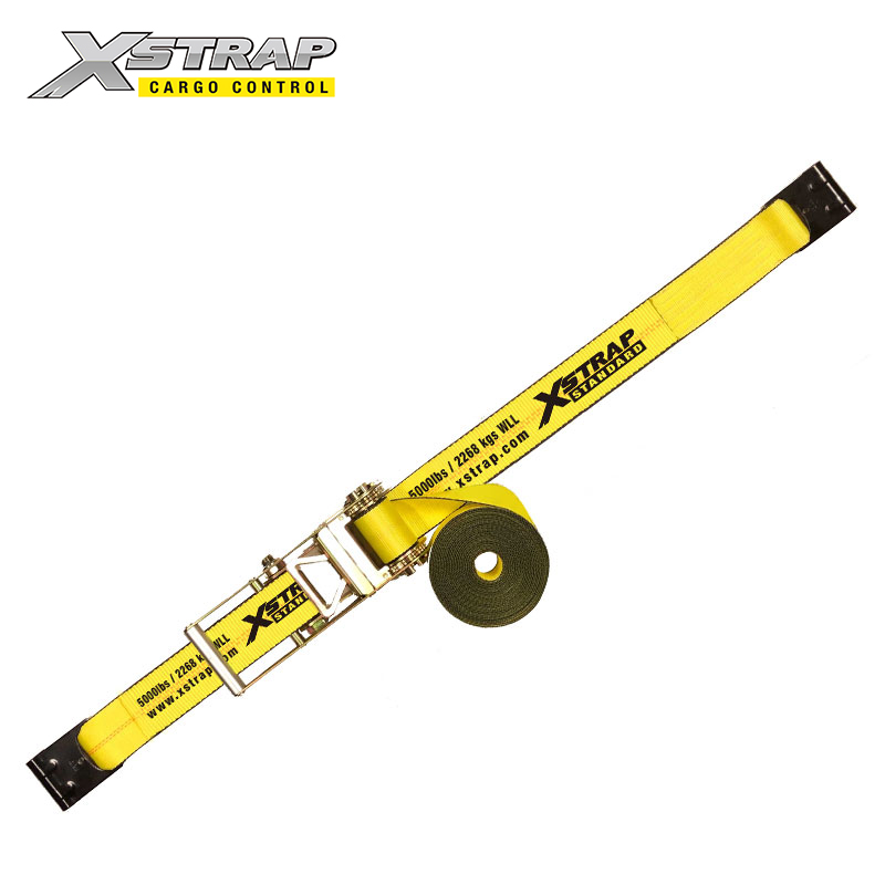 61713 - Sangles à cliquet de 3 pouces avec crochets plats