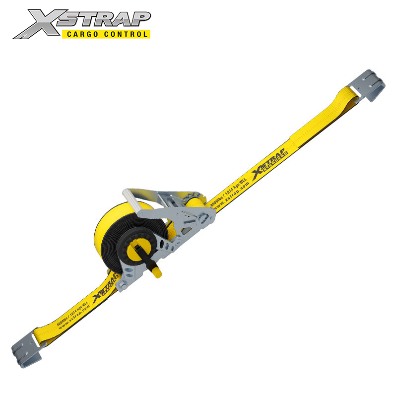 61727 - Sangles à cliquet de 2 pouces avec poignée standard et crochets plats