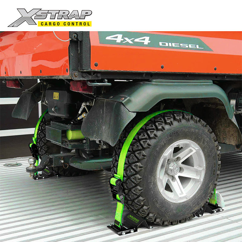 61803 - Sangles de fixation sur rail E de 2 pouces avec cales de roues