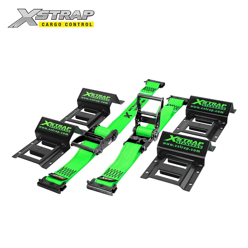 61803 - Sangles de fixation sur rail E de 2 pouces avec cales de roues