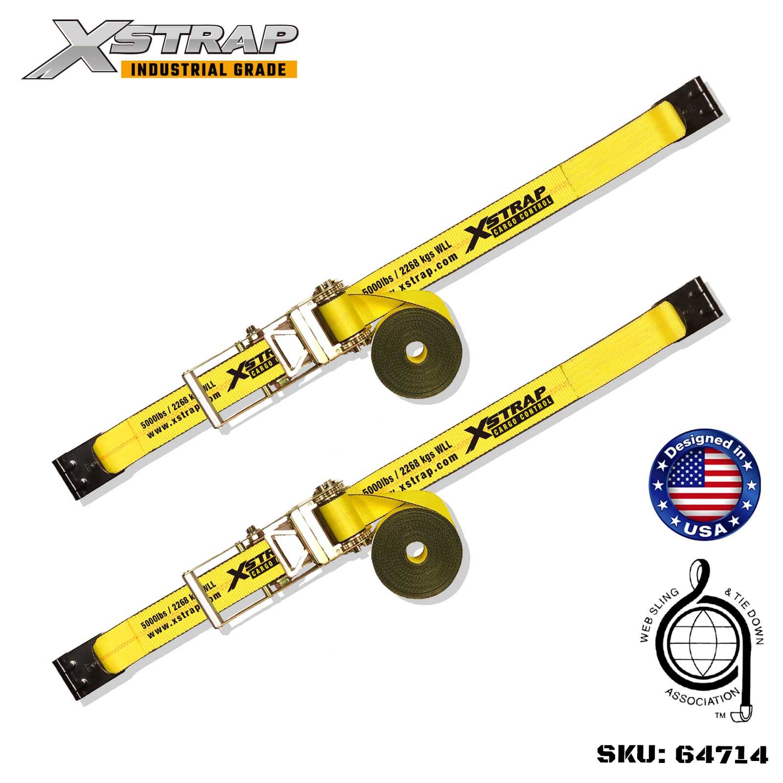 Xstrap 64714 ​​​​​​​​Sangles à boucle à cliquet de 3