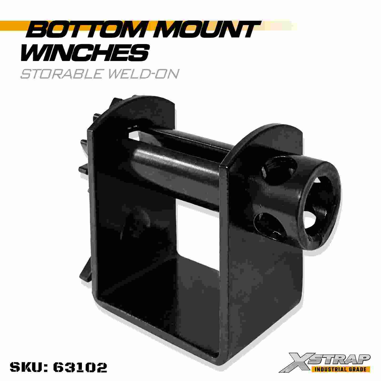 Xstrap 63102 Treuil d'arrimage à souder stockable à montage inférieur Résistance à la rupture 16 500 lb
