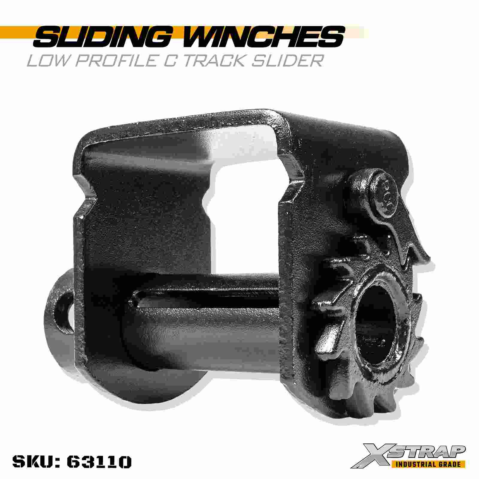 Xstrap 63110 Treuil coulissant à profil bas en C pour sangles jusqu'à 4