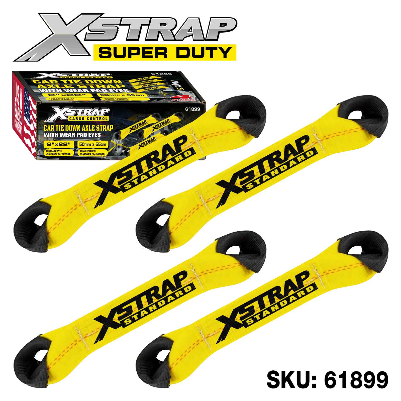 Xstrap 61899 4PK Alex Sangle 3 300 lb SWL