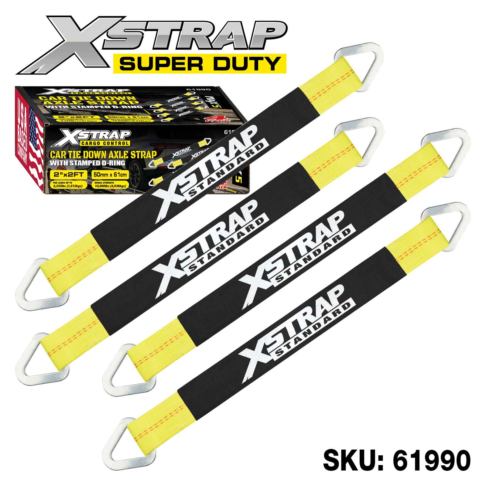 Xstrap 61990 4PK Alex Sangle 3 300 lb SWL