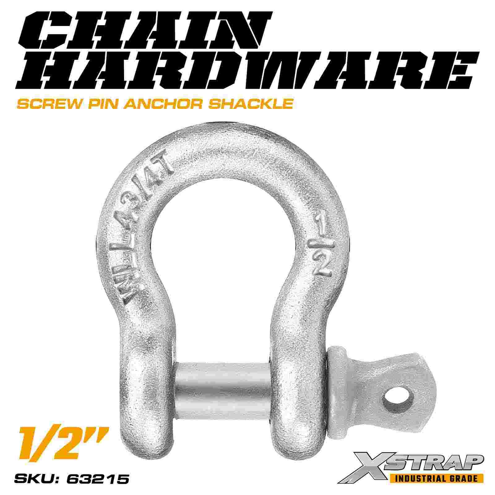 Xstrap 63215 Manille d'ancrage à vis 1/2